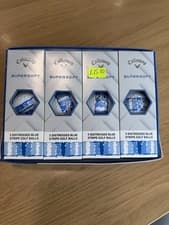 Image of Callaway Supersoft Distressed Box 12 Golf Balls - Blue
