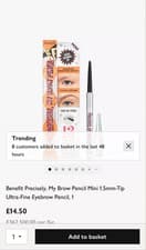 Image of New Benefit Precisely my Brow Eyebrow pencil, Shade 2.5 (Neutral Blonde).