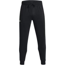 Image of UNDER ARMOUR Mens Black & White Rival Fleece Joggers Size XL BNWOT C1436