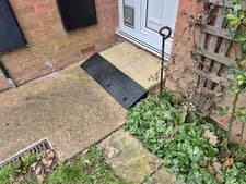 Image of Kerb Ramps Door Driveway Wheelchair Scooter Bike Car Curb Threshold Ramp H 10cm