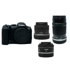 Image of Canon R7 Camera + RF-S 18-45mm + RF-S 55-210mm + RF 50mm Lens - UK Next Day Del