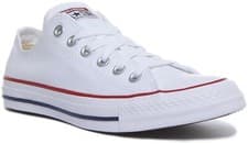Image of Converse All Star Ox Mens Casual Low Cut Trainers In White Sizes UK 7 -12