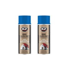Image of K2 BRAKE CALIPER PAINT BLUE GLOSS Heat 260°C Resistant Spray Lacquer 400mL 2 CAN