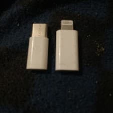 Image of Apple MD 820ZM/A Lightning to Micro USB Adapter - White