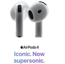 Image of Apple AirPods 4th generation with Active noise cancellation Wireless charging