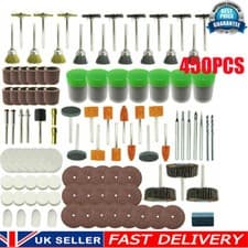 Image of 450Pcs Dremel Rotary Tool Accessories Kit Grinding Polishing Shank Craft Bits GB