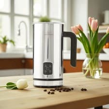 Image of Automatic Milk Frother Large 500W 300ml Hot & Cold Milk Function by MisterChef