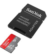 Image of SanDisk Ultra 1TB  MicroSDXC Memory Card  UHS-I Class 10 U1 140MB/S with Adapter