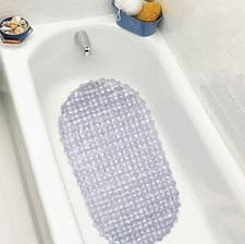 Image of Non-Slip Bath Shower Mat - Waterproof Bathroom Toilet Bubble Mat 35x50cm