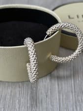 Image of LINKS OF LONDON EFFERVESCENCE HOOP EARRINGS VERY RARE VALENTINES DAY