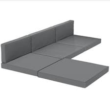 Image of Outsunny 7-Piece Patio Furniture Cushions Water-Repellent 60x60cm, Dark Grey