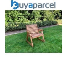 Image of Charles Taylor Wooden Garden Large Grand Rocker Seat Rocking Chair Armchair