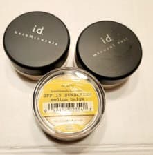 Image of  I.D. BARE MINERALS  Foundation MEDIUM BEIGE 0.3 OZ SPF 15 Lot Of 3 New! 