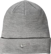 Image of NIKE Youth Beanie NEW Grey Metal Swoosh Kids Boys Girls 825577 091