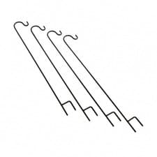 Image of NEW! 4x Shepherds Crook Hooks Garden Stakes Hangers - 100cm