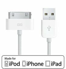 Image of 1M 30 Pin to USB Data Sync Charger Cable Lead Wire for Apple iPhone iPad iPod