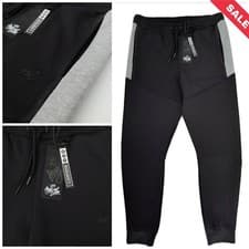 Image of KINGS WILL DREAM DORNAN PLY JOGGERS BLACK/GREY SIZE XL RRP £45