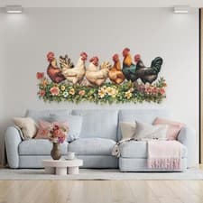 Image of Wall Sticker Decorative Removable Colorful DIY Realistic Wall Decal Peel and