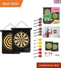 Image of Magnetic Safe Dartboard Ø38cm /15-inch with 12 darts - for Children and Adult...