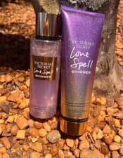 Image of Victoria’s Secret Love Spell Shimmer Mist Spray 250ml and Body Lotion Set New