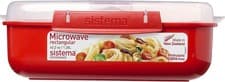 Image of Sistema Rectangle Microwave Container | 1.25 L | Food Container with Steam Rele
