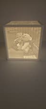 Image of Custom 4 Photo Lithophane Light Box – Personalized 3D Photo LED Lamp