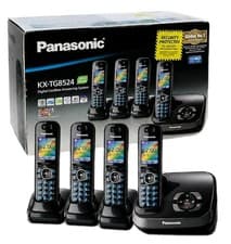 Image of Panasonic Cordless Phone Set X4 KX-TG8524 Answering Machine - New In Box