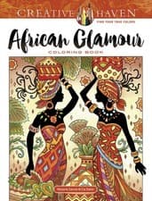 Image of Creative Haven African Glamour Coloring Book by Marjorie Sarnat PAPERBACK