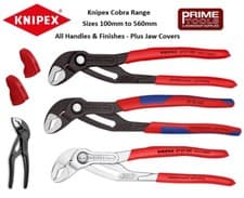 Image of Knipex Cobra Push-Button Waterpump Multi Grip Pliers Grips 100-560mm Choose