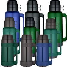 Image of Thermos Mondial Vacuum Glass Flask Interlocking Cup 500ml/1L/1.8L Assorted Color