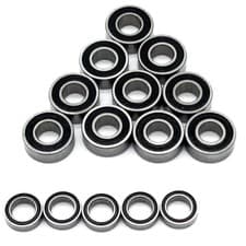 Image of RC Car Rubber Sealed Ball Bearings Kit 15pcs 5x8x2.5mm 5x11x4mm