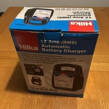 Image of BNIB Hilka 12 amp (RMS) Automatic battery Charger Model No. 83650012