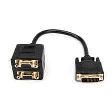 Image of VGA to VGA Splitter Cable - M/F Dual Monitor Video Cable Splitter