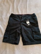 Image of Threadbare Men’s blackl Bute Cargo Shorts