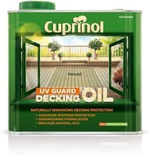 Image of Cuprinol UV Guard Decking Oil Advanced Weather Wood Protection 2.5L