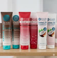 Image of Hair Techniques Shampoo & Conditioner Set Argan Oil Coconut Oil Keratin 300ml