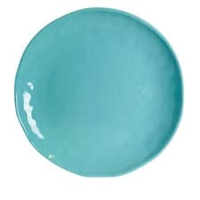 Image of Tommy Bahama Seafoam Blue 8.5in Melamine Salad Side Dessert Plates Set of 4