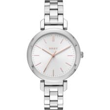 Image of DKNY Ellington NY2582 Women's Silver Tone Watch Stainless Steel Strap Box