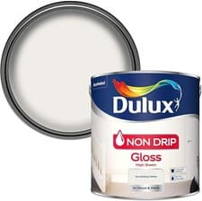 Image of Dulux Non Drip Pure Brilliant White Gloss - Wood & Metal Paint 2 . 5 L