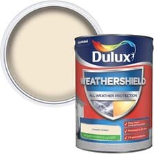Image of Dulux Weathershield Smooth Masonry Paint - Classic Cream - 5L
