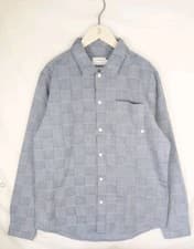 Image of Farah Trevelyan Check Cotton Overshirt - Navy - Medium M - RRP £90