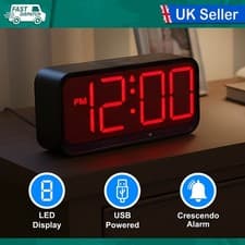 Image of ACCTIM SILAS 2 ALARM CLOCK 16574 BATTERY POWERED TOUCH SENSOR DIMMABLE