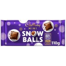 Image of Cadbury Mini Snowballs Chocolate Bar 110g