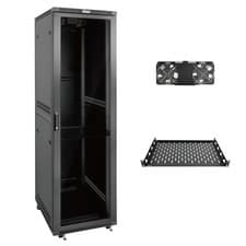 Image of 42U 600 * 600mm 4 Post Free Standing Network Cabinet Data Server Rack Lockable