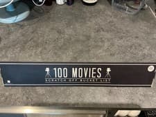 Image of 100 Movies - Scratch Off Movie Poster - brand new in box