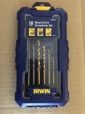Image of Irwin IW6062522 Drill & Screwdriving Set 16 Piece IRWIW6062522 brand new in case