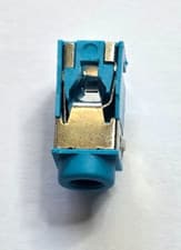 Image of 3.5mm Stereo Jack Socket - Blue Audio Socket - PCB PJ322 - Free UK P&P