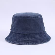 Image of Stonewashed Cotton Bucket hat UV Sun Protection Breathable Beach Holiday Travel 