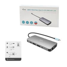 Image of i-tec USB-C Metal Nano 3x Display Docking Station + Power Delivery 100 W