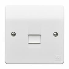 Image of MK Single Gang Master Telephone Socket White K422RPWHI